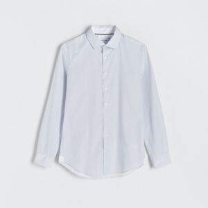 Reserved - Puntíkovaná košile slim fit - Bílá