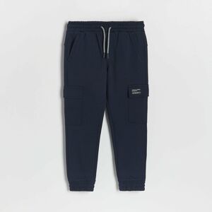 Reserved - Teplákové kalhoty cargo joggers - Modrá
