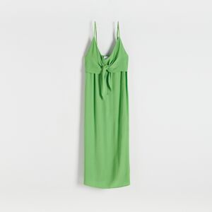 Reserved - Midi šaty s vysokým podílem viskózy - Zelená