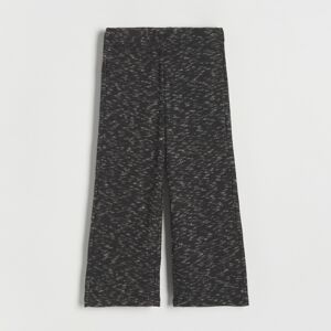 Reserved - Kalhoty s širokými nohavicemi - Černý