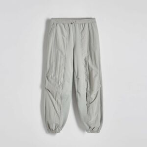 Reserved - Kalhoty joggers s cargo kapsami - Světle šedá