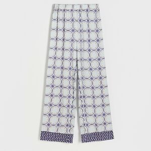Reserved - Viskózové kalhoty s nohavicemi s kontrastními lemy - Vícebarevná