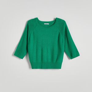 Reserved - Hladký svetr - Zelená