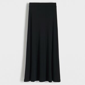 Reserved - Maxi sukně s modalem - Černý