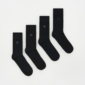 Reserved - Sada 4 párů ponožek - Černý