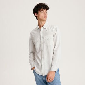 Reserved - Pruhovaná košile regular fit - Bílá