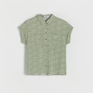 Reserved - Košile z látky EcoVero™ - Zelená