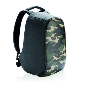 Městský bezpečnostní batoh, Bobby Compact Print, 14", XD Design, camouflage green