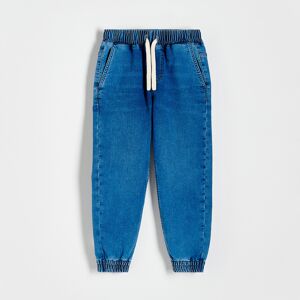 Reserved - Elastické džíny jogger - Modrá