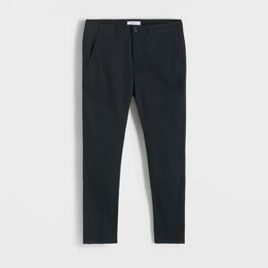Reserved - Kalhoty chino slim fit - Černý