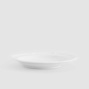 Reserved - Hluboký talíř s ozdobným okrajem - Bílá