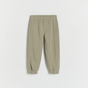 Reserved - Bavlněné kalhoty joggers - Zelená