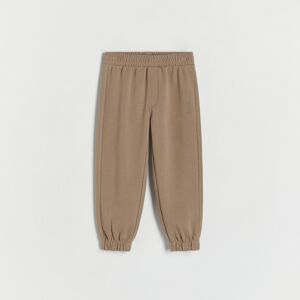 Reserved - Bavlněné kalhoty joggers - Hnědá