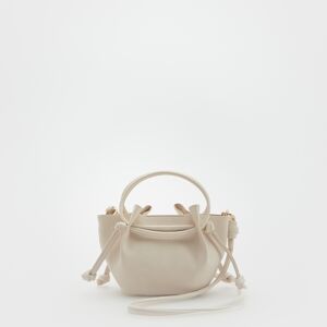 Reserved - Mini kabelka z napodobeniny kůže - Krémová