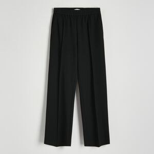 Reserved - Kalhoty s nažehlenými puky - Černý