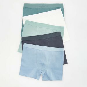 Reserved - Sada 5 kusů boxerek s vysokým podílem bavlny - Zelená