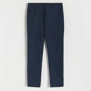 Reserved - Kalhoty chino slim fit - Modrá
