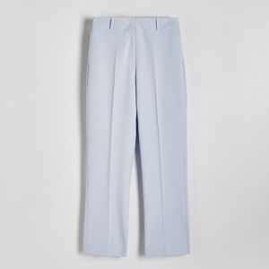 Reserved - Cigaretové kalhoty s příměsí viskózy - Modrá