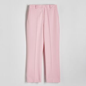 Reserved - Cigaretové kalhoty s příměsí viskózy - Růžová