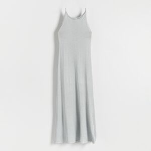 Reserved - Šaty s metalickou nití - Stříbrná