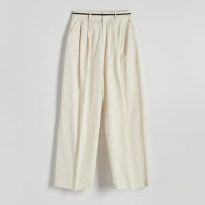 Reserved - Ladies` trousers - Krémová