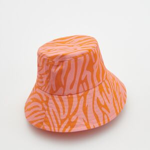 Reserved - Klobouk bucket hat s ozdobnou výšivkou - Růžová