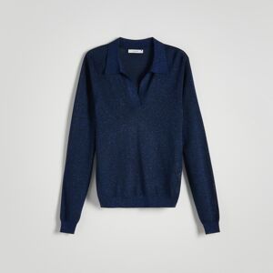 Reserved - Ladies` sweater - Tmavomodrá