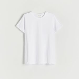 Reserved - Tričko s vysokým podílem organické bavlny - Krémová