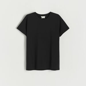 Reserved - Tričko s vysokým podílem organické bavlny - Černý