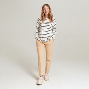 Reserved - Kalhoty chino s vysokým podílem bavlny - Béžová