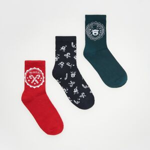 Reserved - Sada 3 párů vánočních ponožek - Zelená