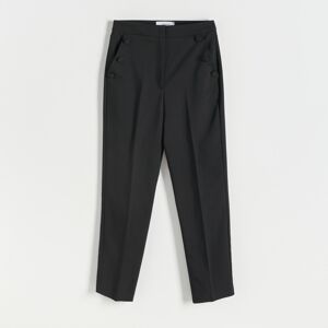 Reserved - Kalhoty s puky s bavlnou - Černý