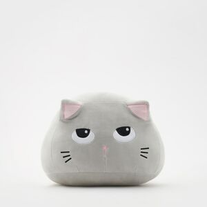 Reserved - Polštář kočka - Světle šedá