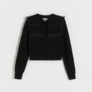 Reserved - Ladies` sweater - Černý