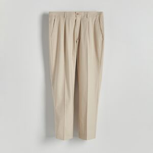 Reserved - Oblekové kalhoty - Béžová