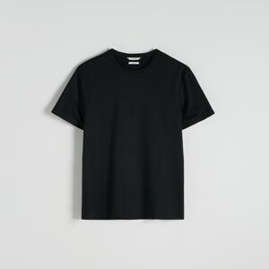 Reserved - Hladké tričko ze směsi lyocellu - Černý