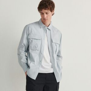 Reserved - Košile regular fit s vysokým podílem bavlny - Modrá