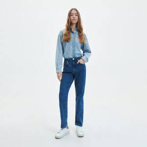 Reserved - Kalhoty s vysokým podílem recyklované bavlny - Modrá