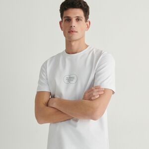 Reserved - Tričko regular s potiskem - Bílá