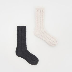 Reserved - Ponožky z měkkého úpletu - Šedá