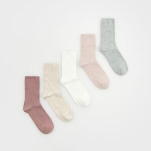 Reserved - Ponožky 5 pack - Krémová