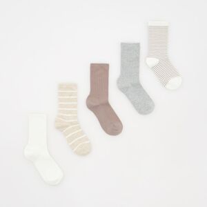 Reserved - Ladies` socks - Krémová