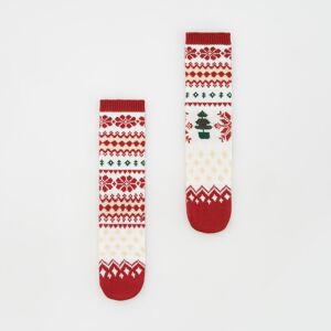 Reserved - Vánoční teplé ponožky - Červená