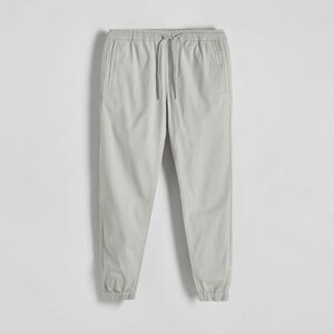 Reserved - Kalhoty joggers slim fit - Světle šedá