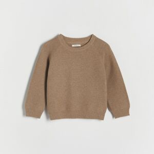 Reserved - Strukturální svetr s bavlnou - Bordó