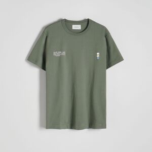 Reserved - Tričko regular s potiskem - Zelená