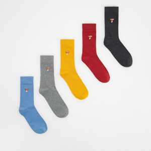 Reserved - Sada 5 párů ponožek - Modrá