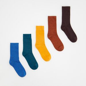 Reserved - Sada 5 párů ponožek - Bordó