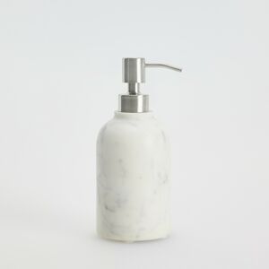 Reserved - Mramorový dávkovač mýdla - Bílá