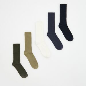 Reserved - Sada 5 párů ponožek - Khaki